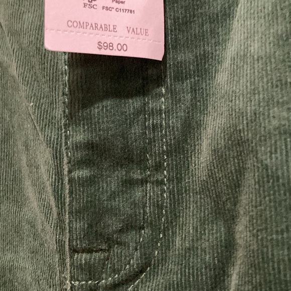 J Crew emerald green corduroy pants - Picture 2 of 2
